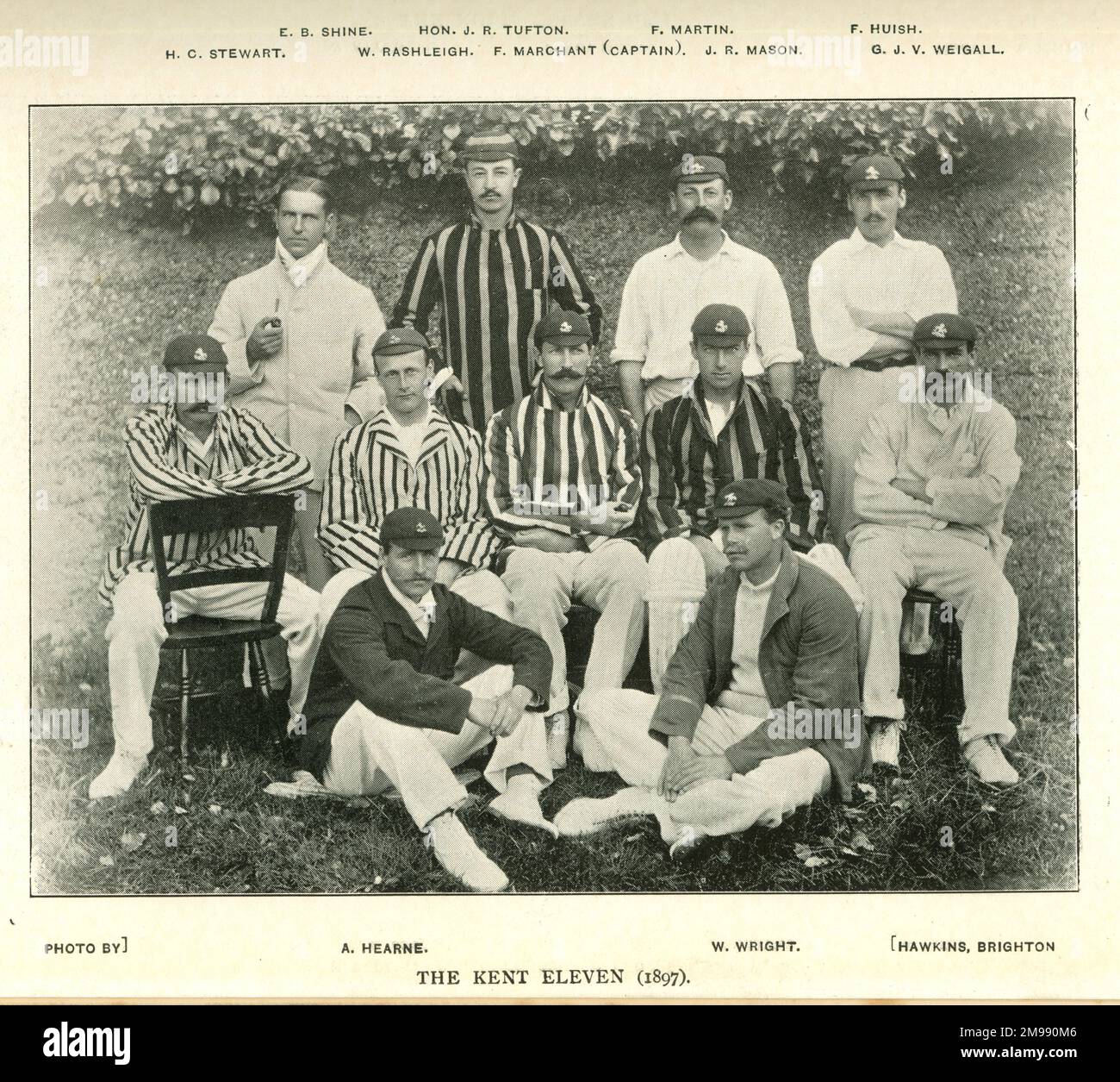 Kent Cricket Team, 1897. Stock Photo