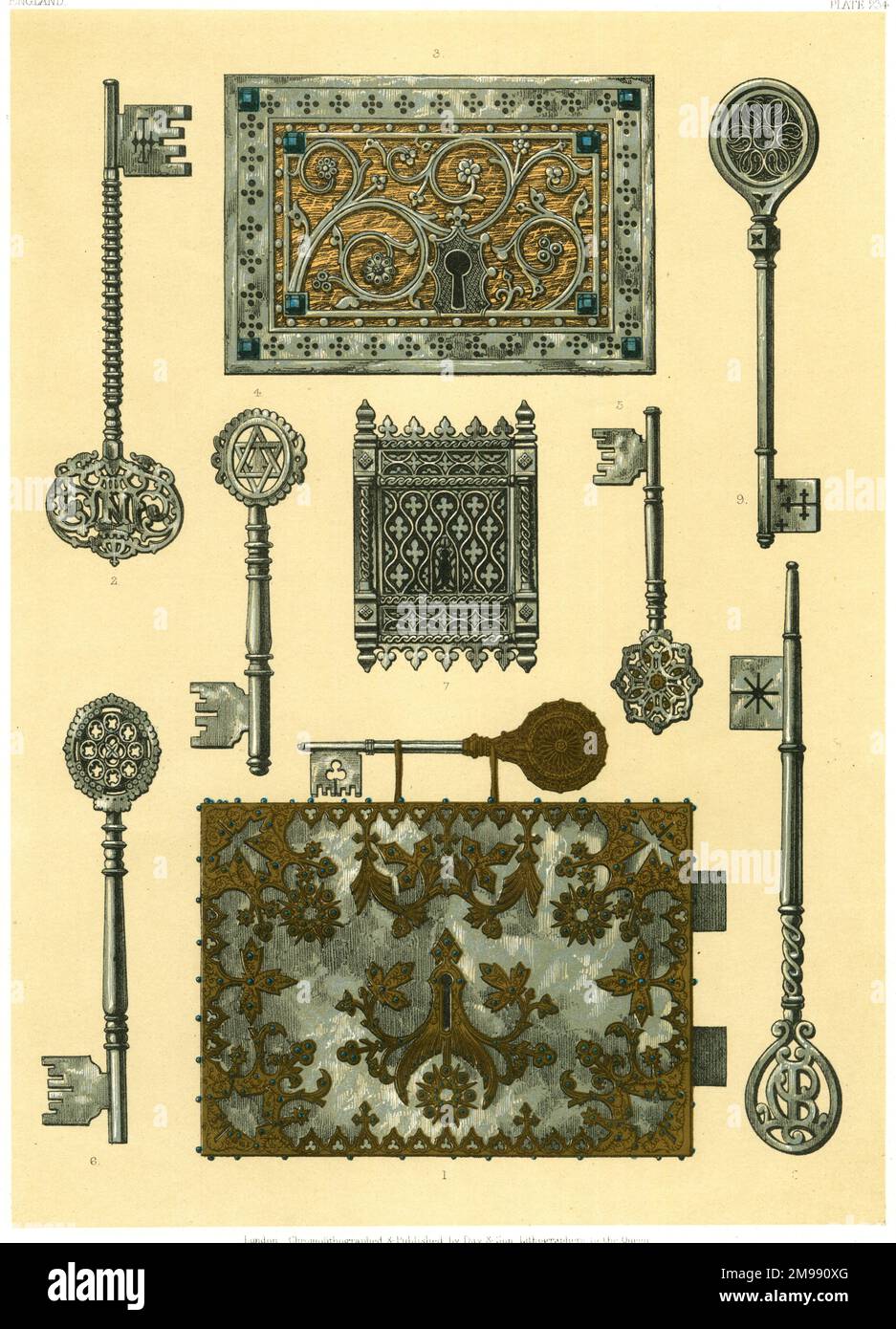 Ornate locks and keys Stock Photo Alamy