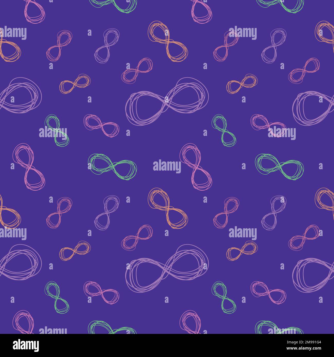 Seamless pattern design shape abstract doodle background illustration for digital and print Stock Vector