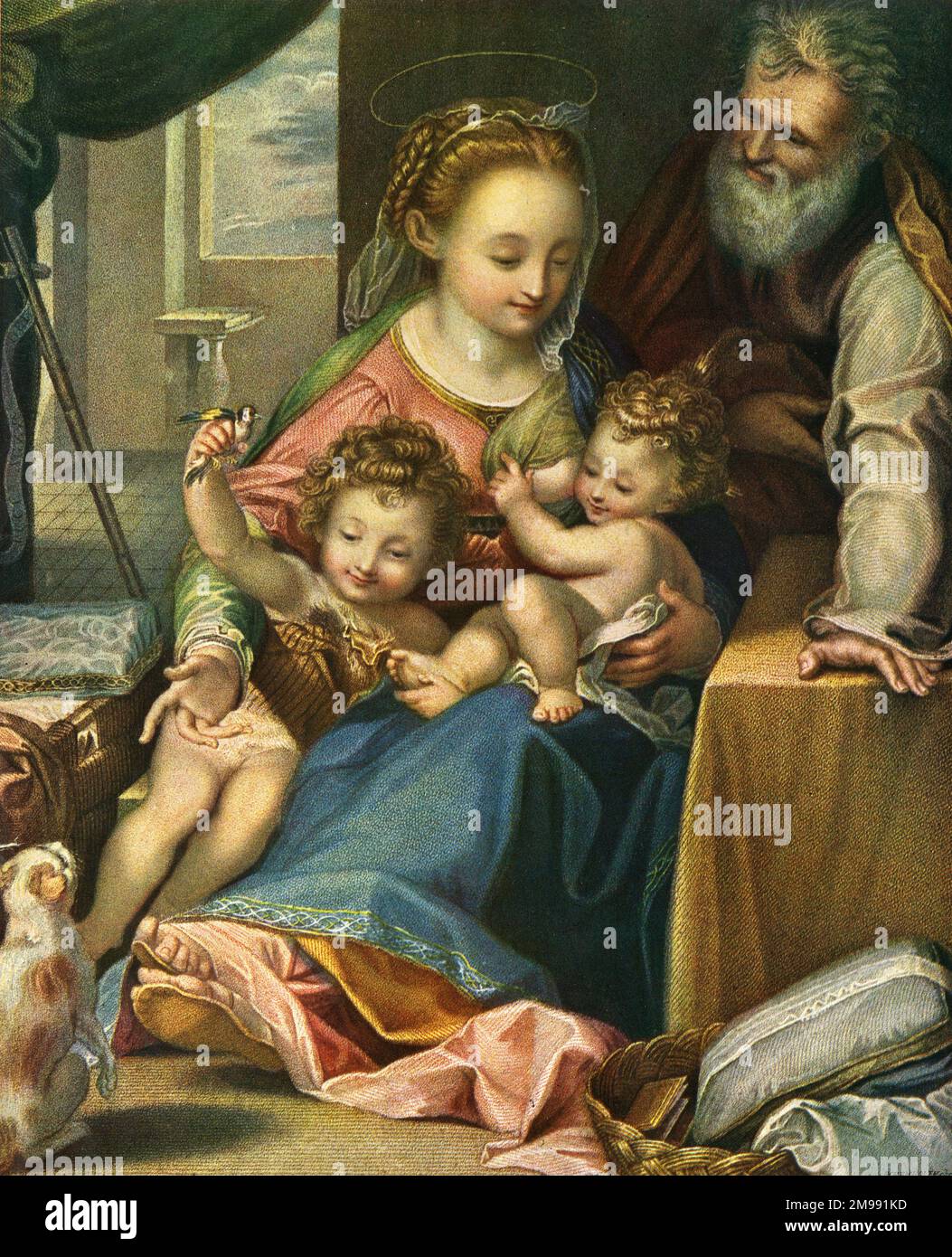The Madonna del Gatto (Madonna of the Cat) by Federico Barocci Stock