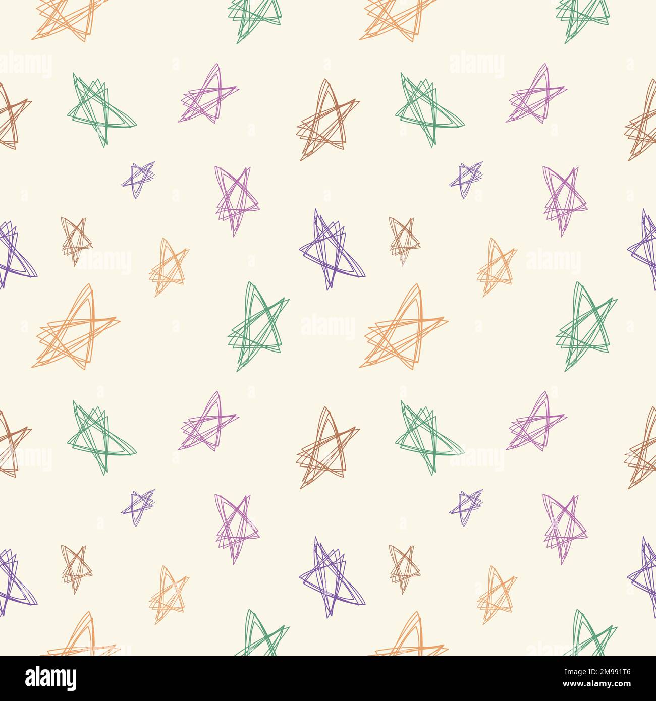 Seamless pattern design shape abstract doodle background illustration for digital and print Stock Vector