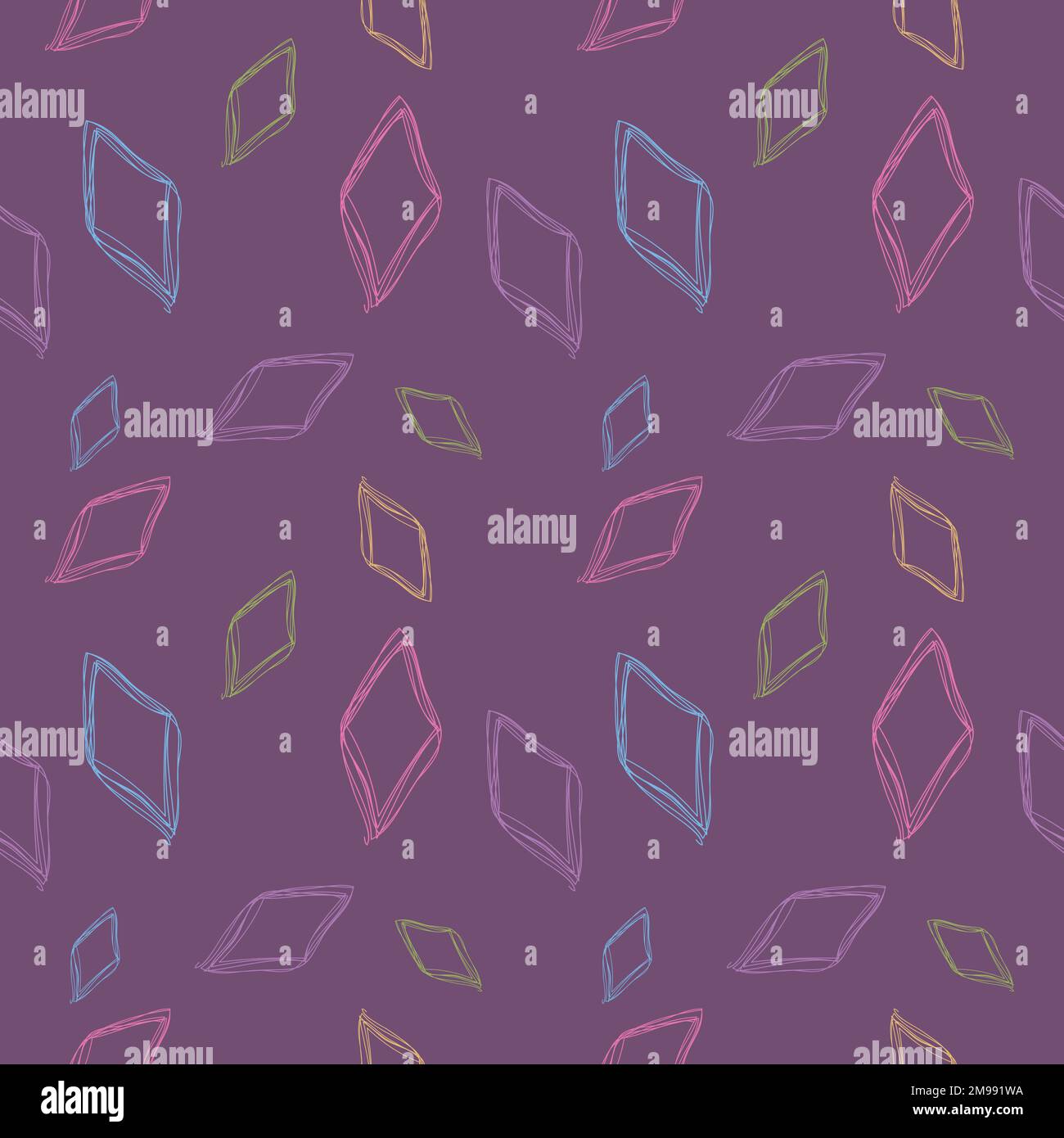 Seamless pattern design shape abstract doodle background illustration for digital and print Stock Vector