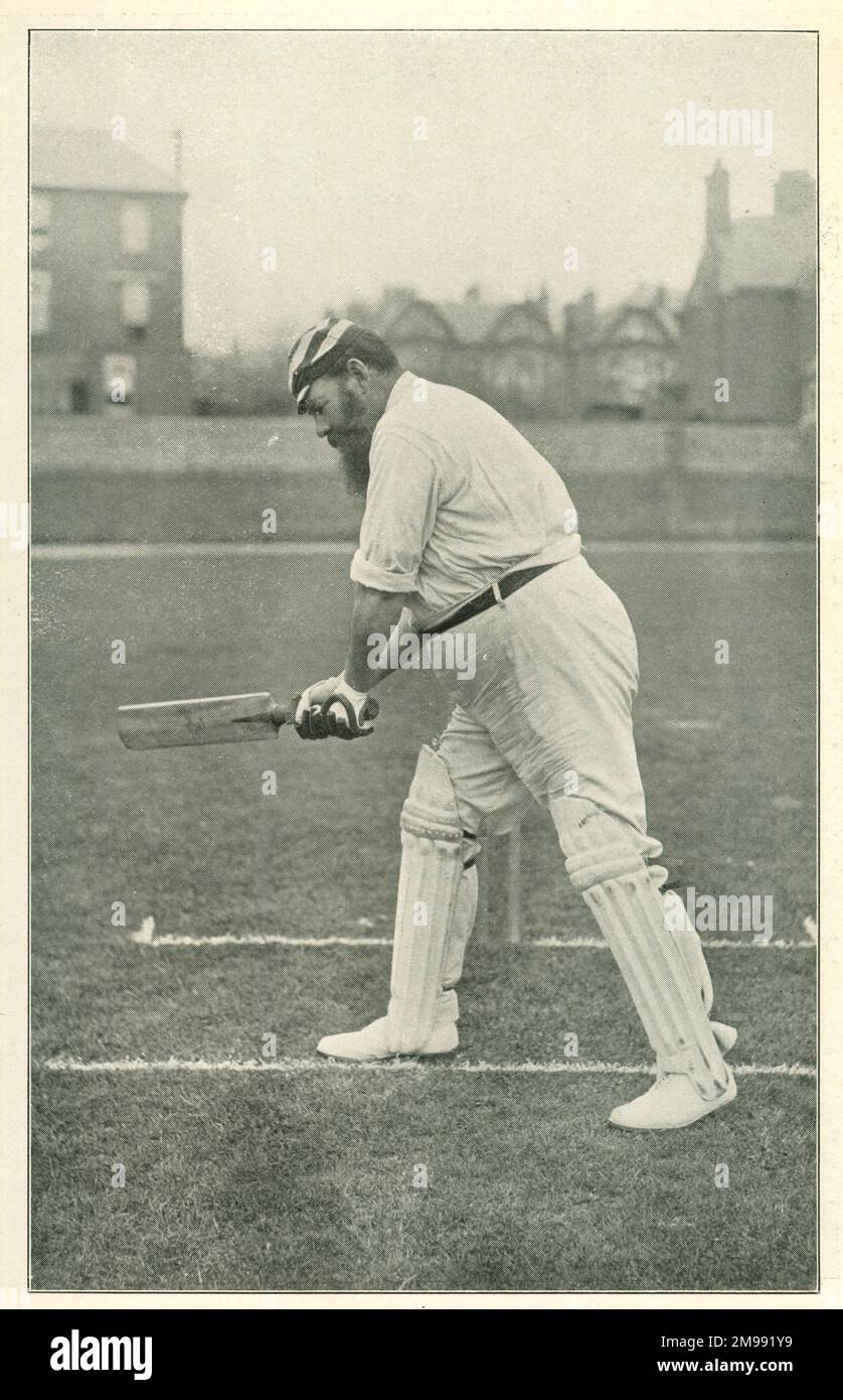 W G Grace, legendary cricketer. Stock Photo
