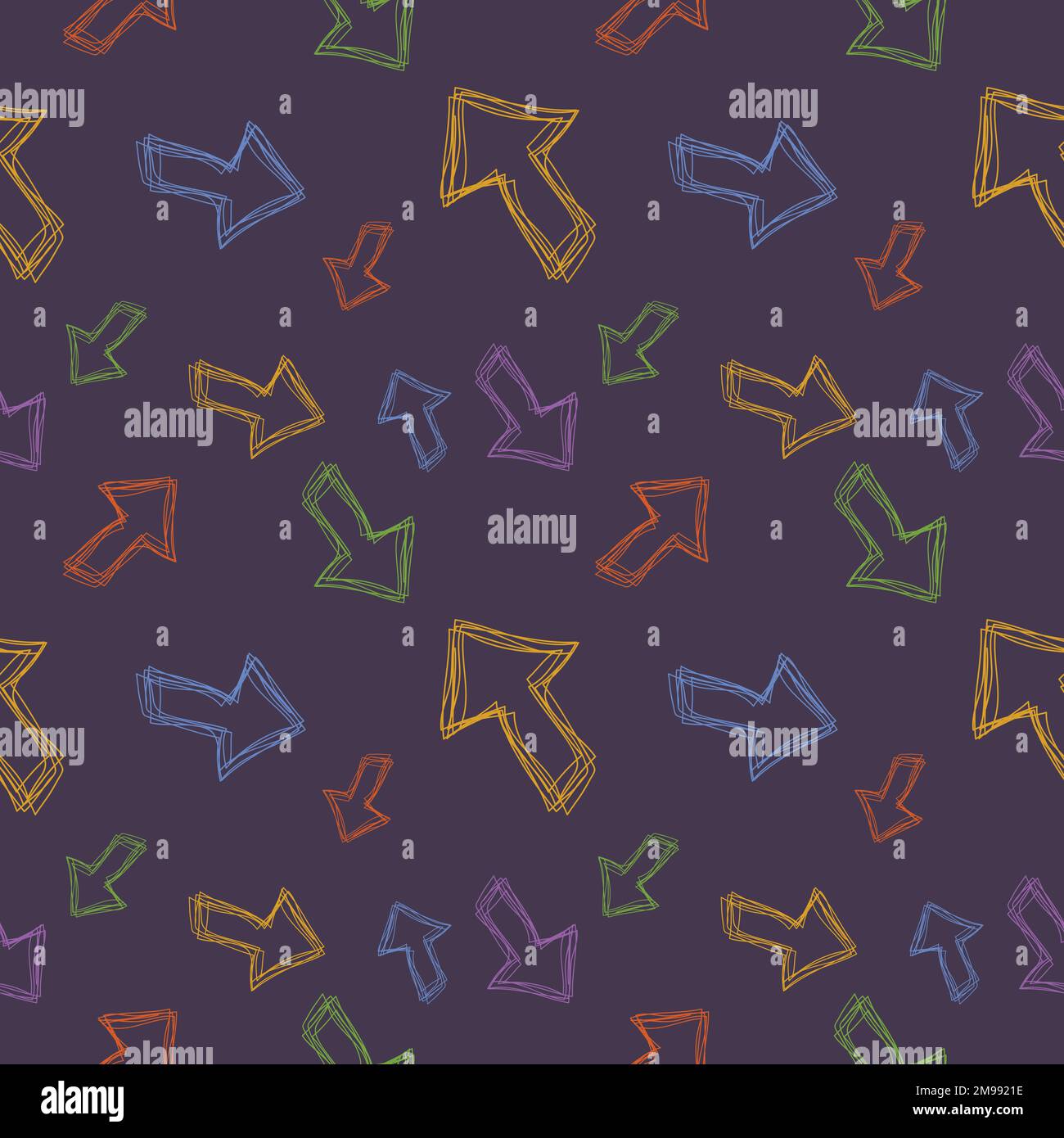 Seamless pattern design shape abstract doodle background illustration for digital and print Stock Vector