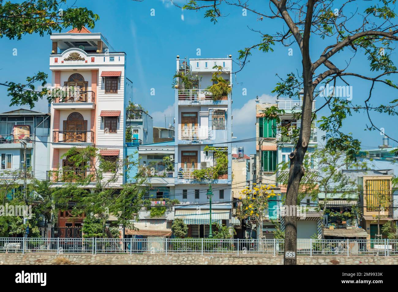 Traditional Vietnamese houses in Ho Chi Minh Vietnam Stock Photo Alamy