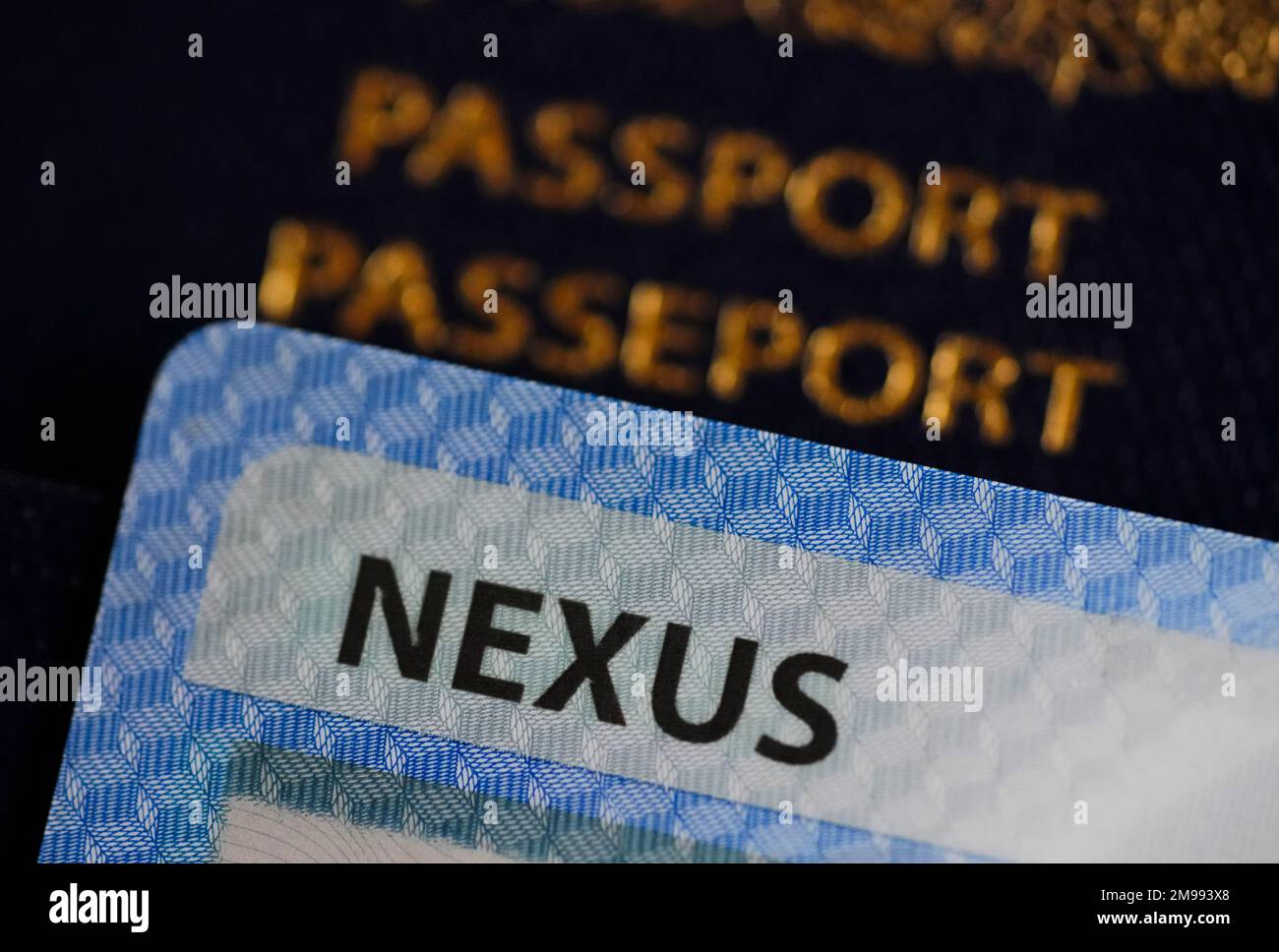 A NEXUS card and a Canadian passport are pictured in Ottawa on Tuesday