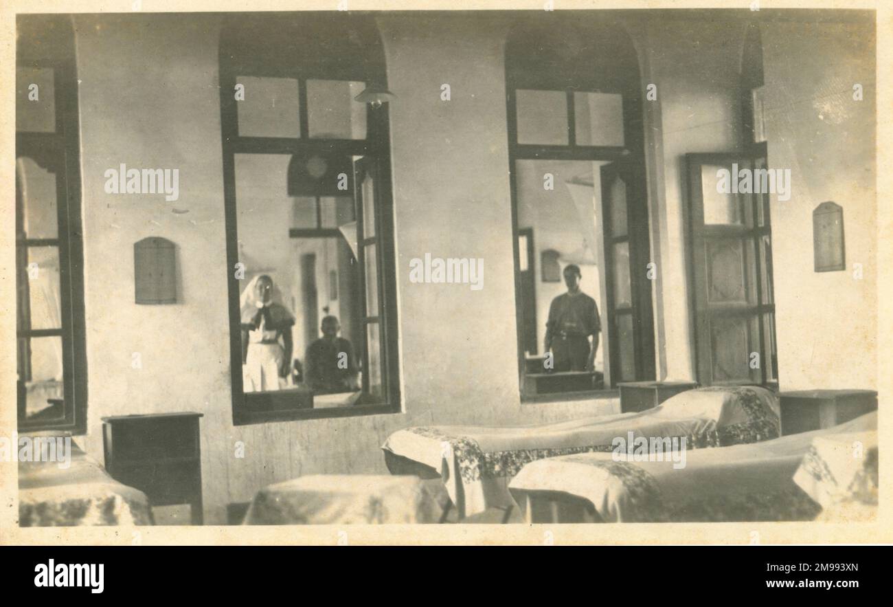 Wards in Beil Naura Hospital, Basra, Iraq, during the First World War. Stock Photo
