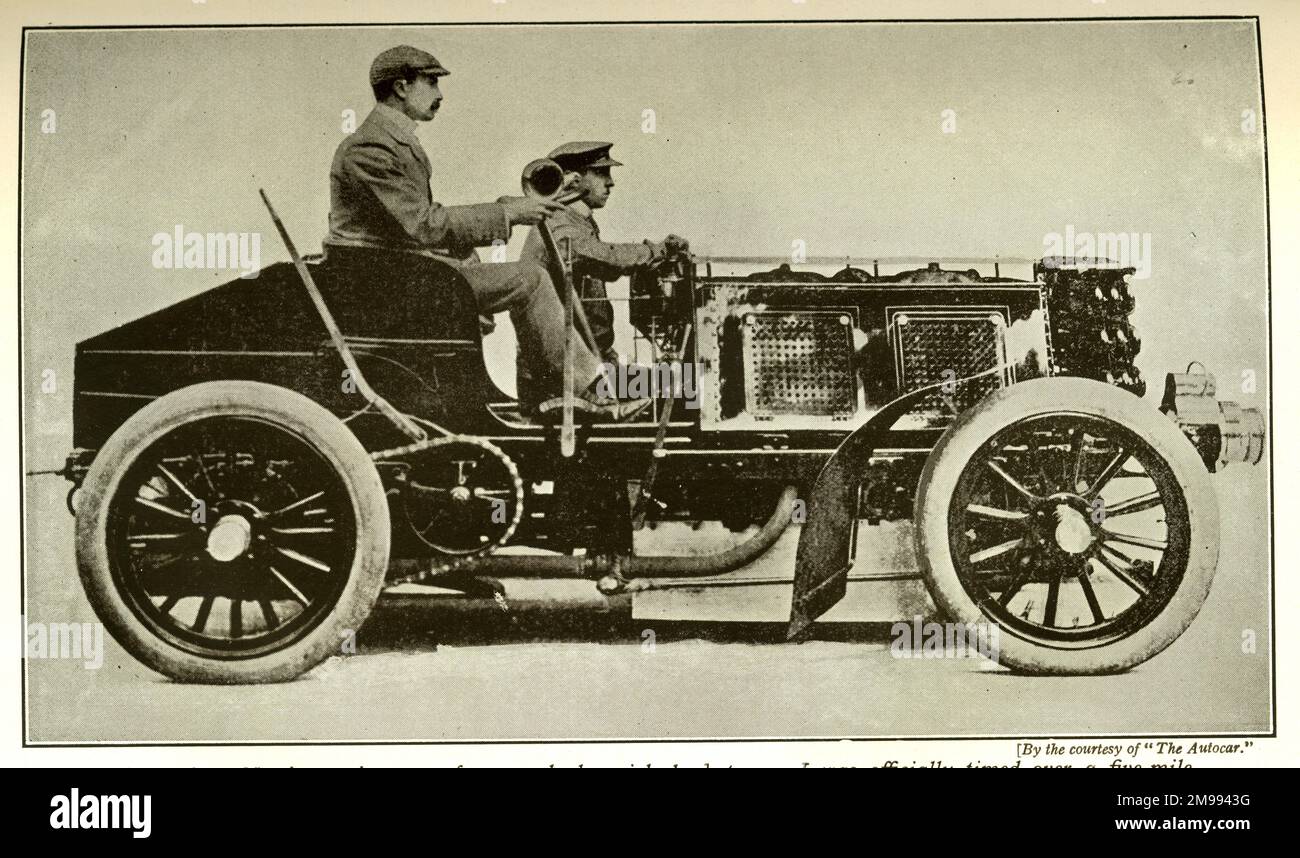 Early Motor Car Racing - 50 HP Napier Racing Car. Stock Photo