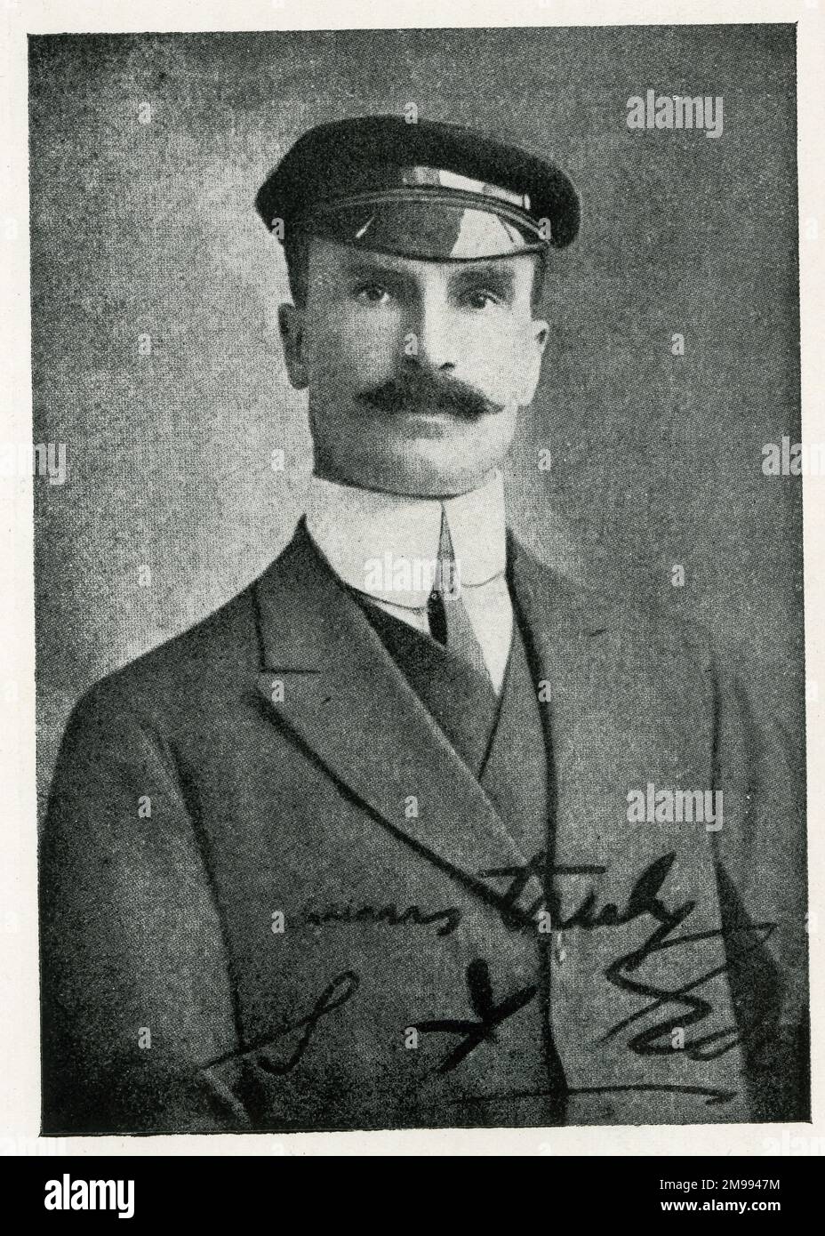 Selwyn Francis Edge (1868-1940), Australian-born British businessman, racing driver, cyclist and record-breaker. Stock Photo