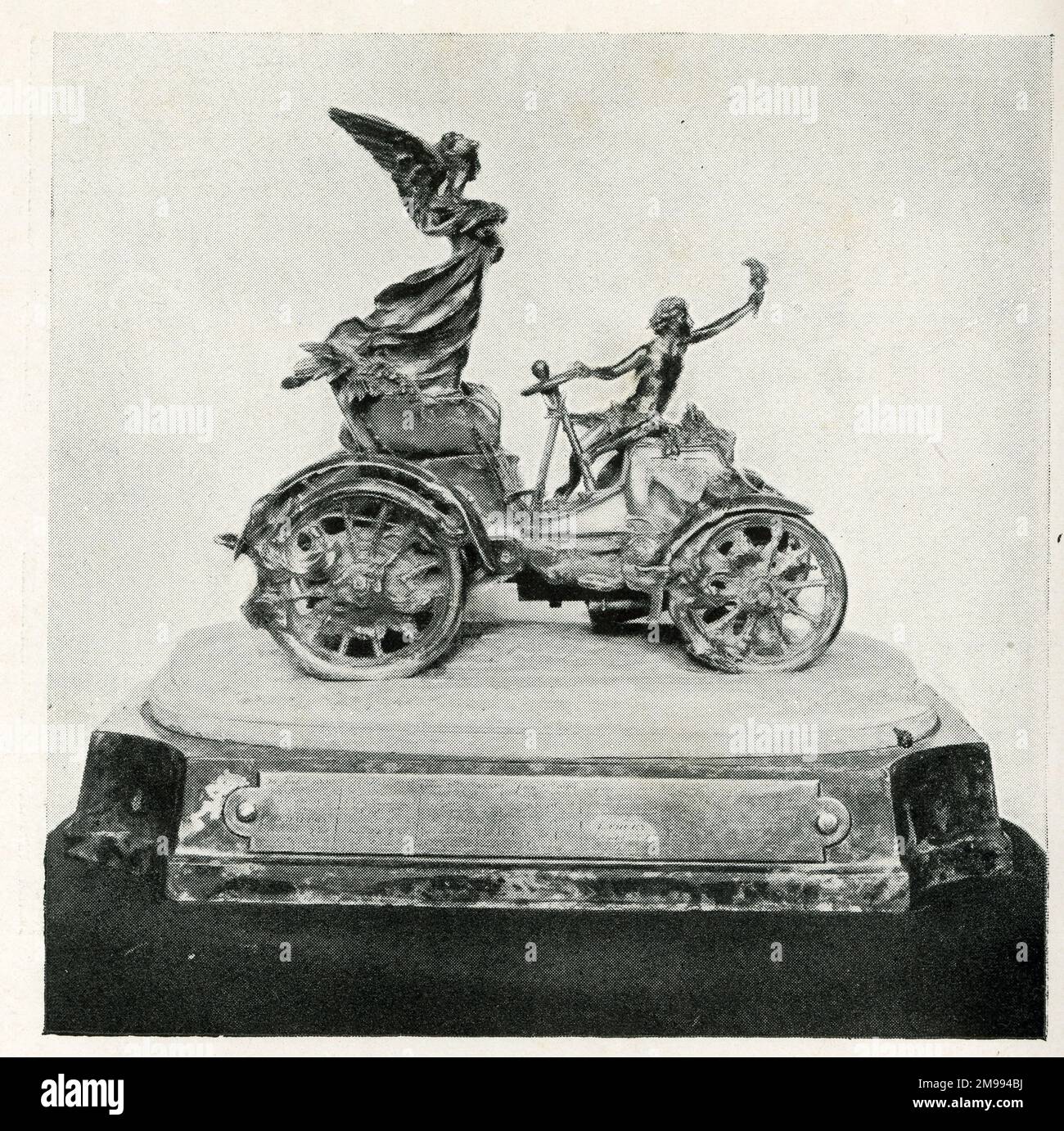 Early Motor Car Racing - The Gordon-Bennett Trophy. Stock Photo