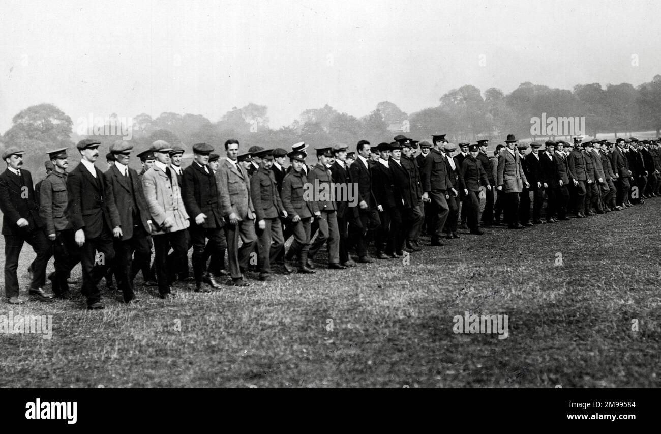 Training Post Office recruits, H Company, in Regents Park, London, at ...
