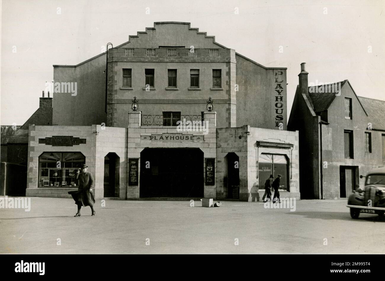Playhouse Cinema at Stornoway, Isle of Lewis, Scotland, March 1940. Stock Photo
