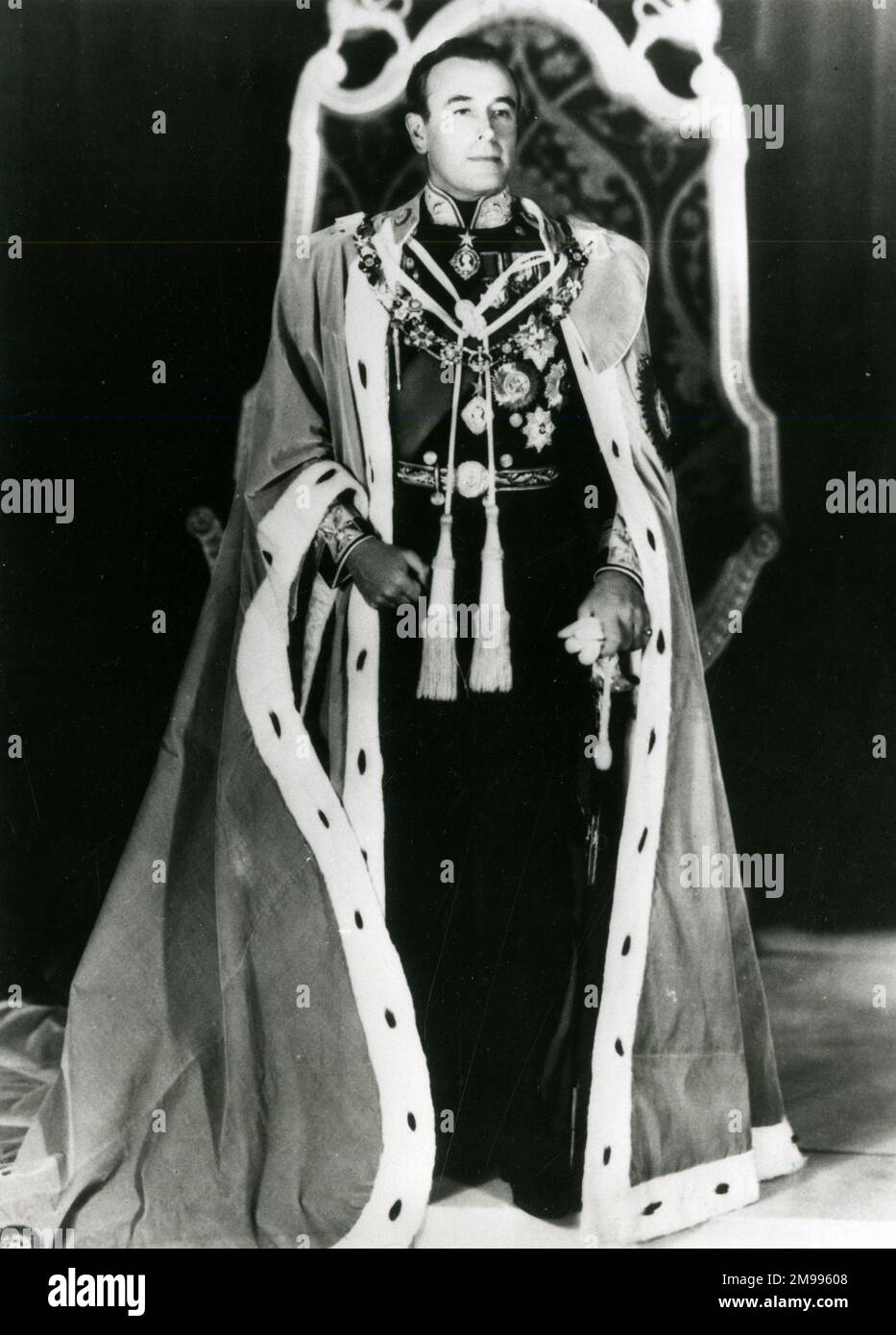 Lord Louis Mountbatten in his robes as Viceroy of India. Stock Photo