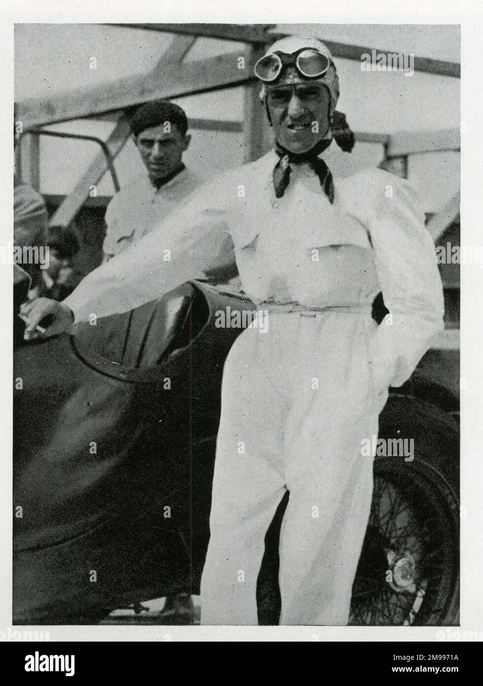 Tazio Nuvolari, motor racing driver. Stock Photo