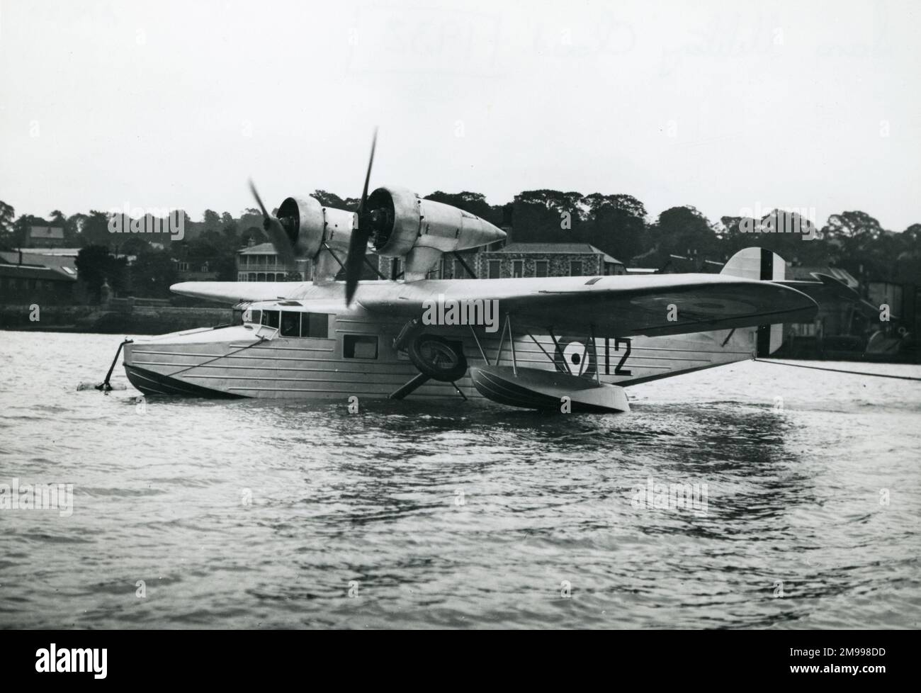 Saunders-Roe A19 Cloud, 12, K2681, in modified form with Townend rings in early 1932. Stock Photo