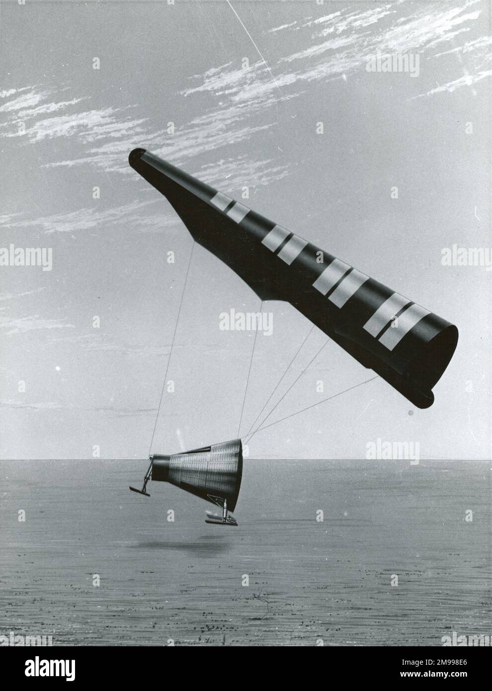 NASA considered using a Rogallo wing to recover the Gemini spacecraft. Stock Photo