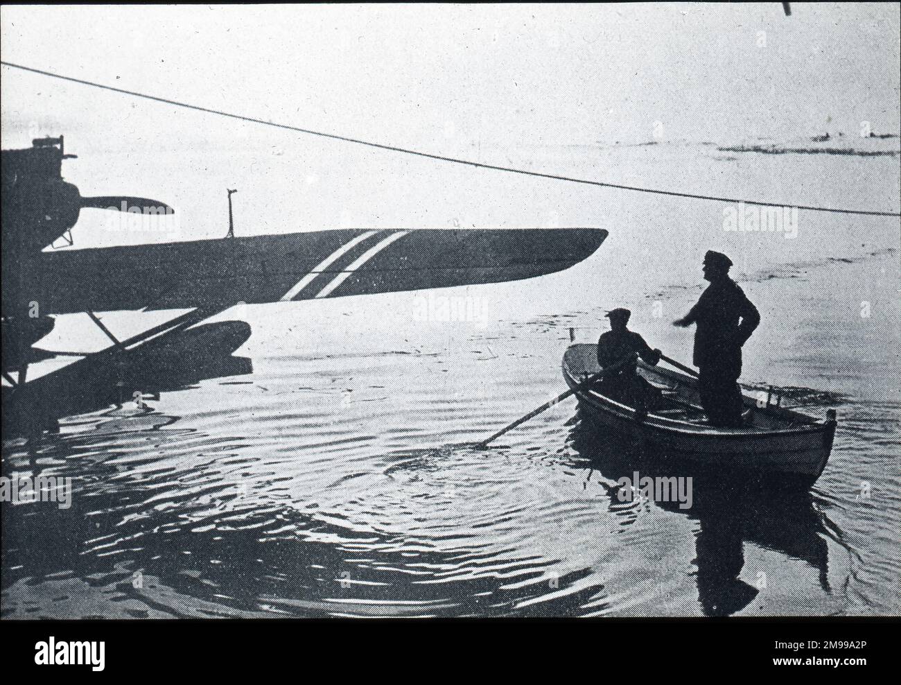 Airship Italia rescue team, Hansa-Brandenburg W.33 ?F.38? pilot: Riiser-Larsen. Stock Photo