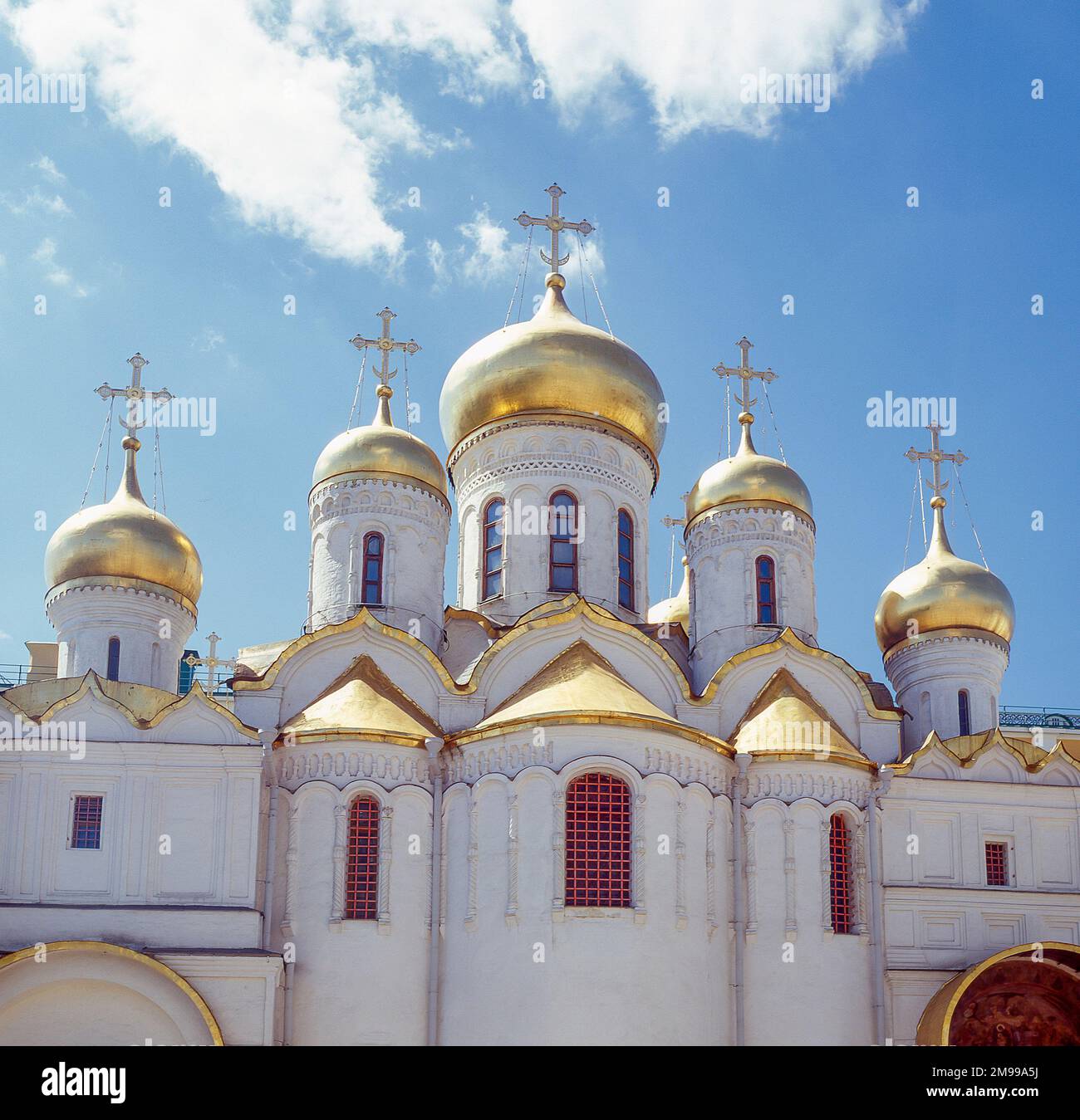 Cathedral of the Annunciation, The Moscow Kremlin, Moscow, Central Federal District, Russia Stock Photo