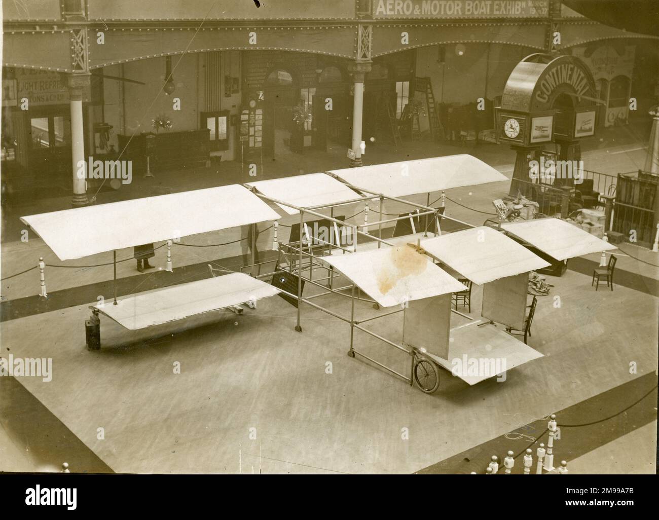 Breguet I Biplane at the Olympia Aero and Motor Boat Exhibition, 11-19 March 1910. Stock Photo