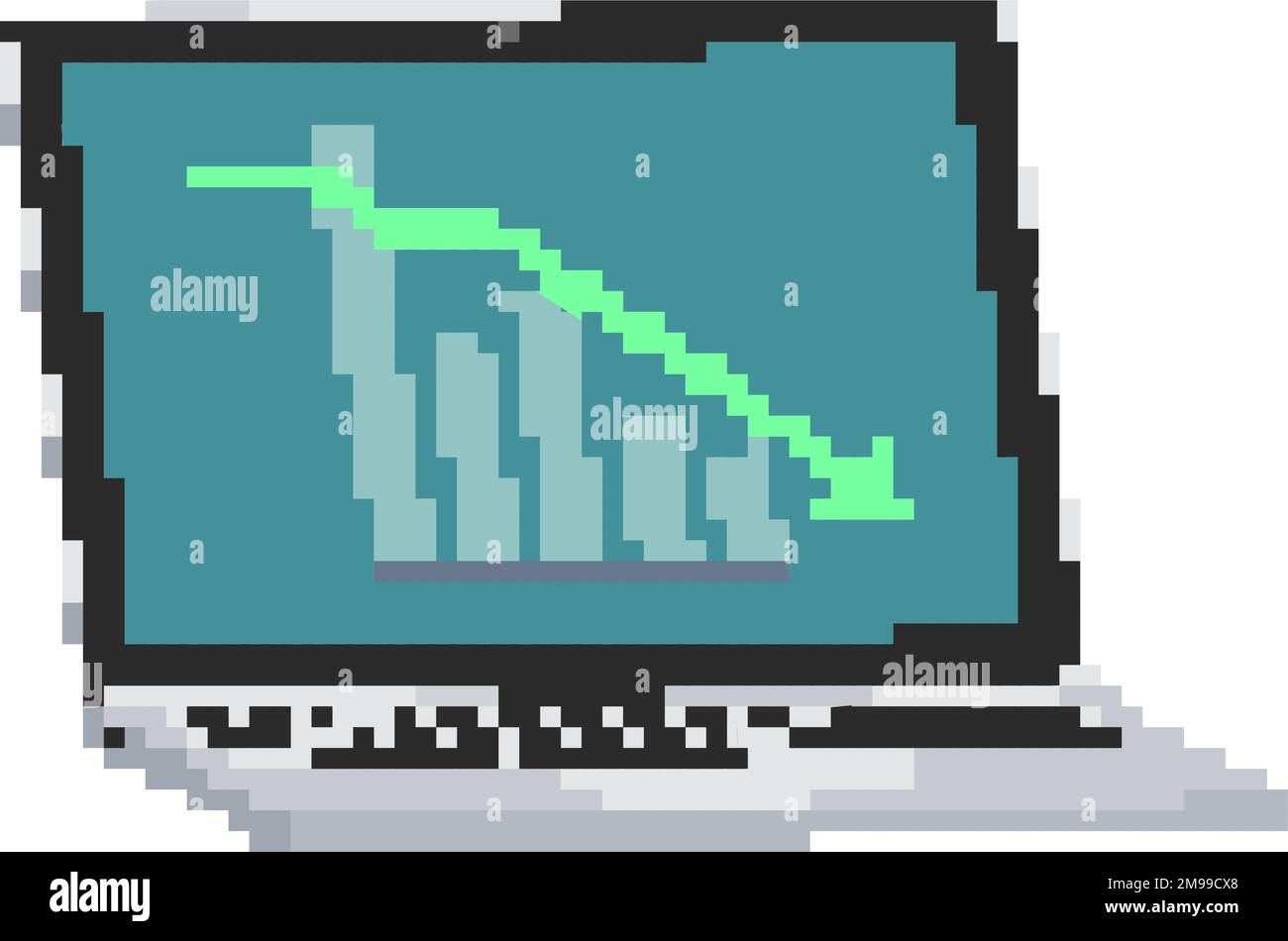 Laptop Performance down.Vector illustration that is easy to edit Stock ...