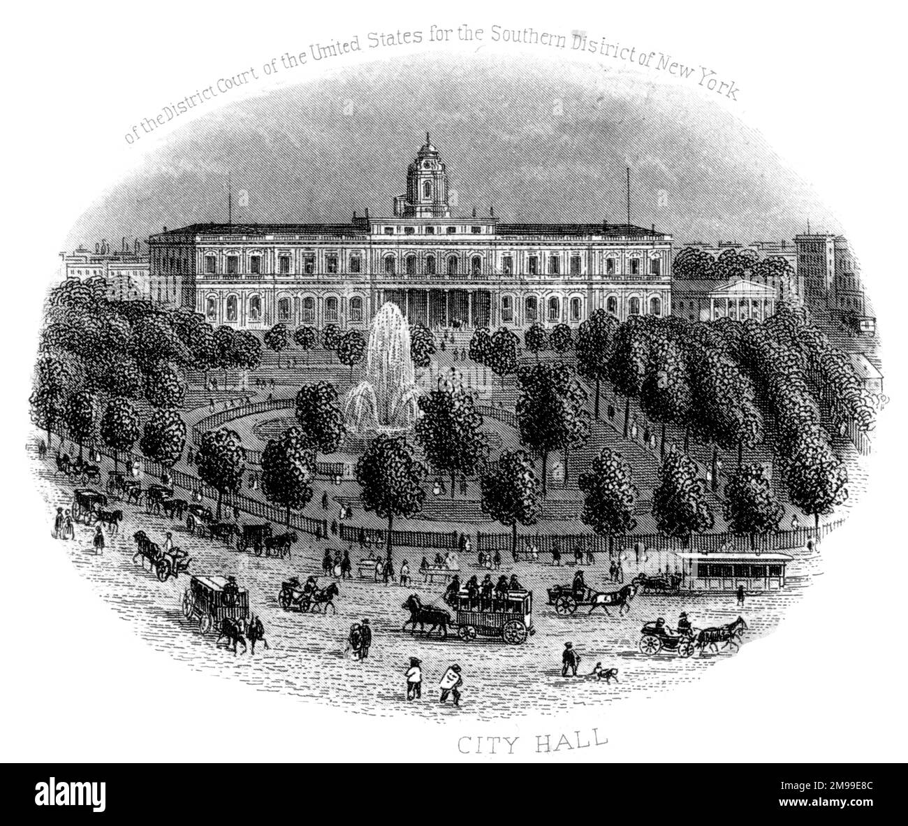 City Hall, New York City, USA. Stock Photo