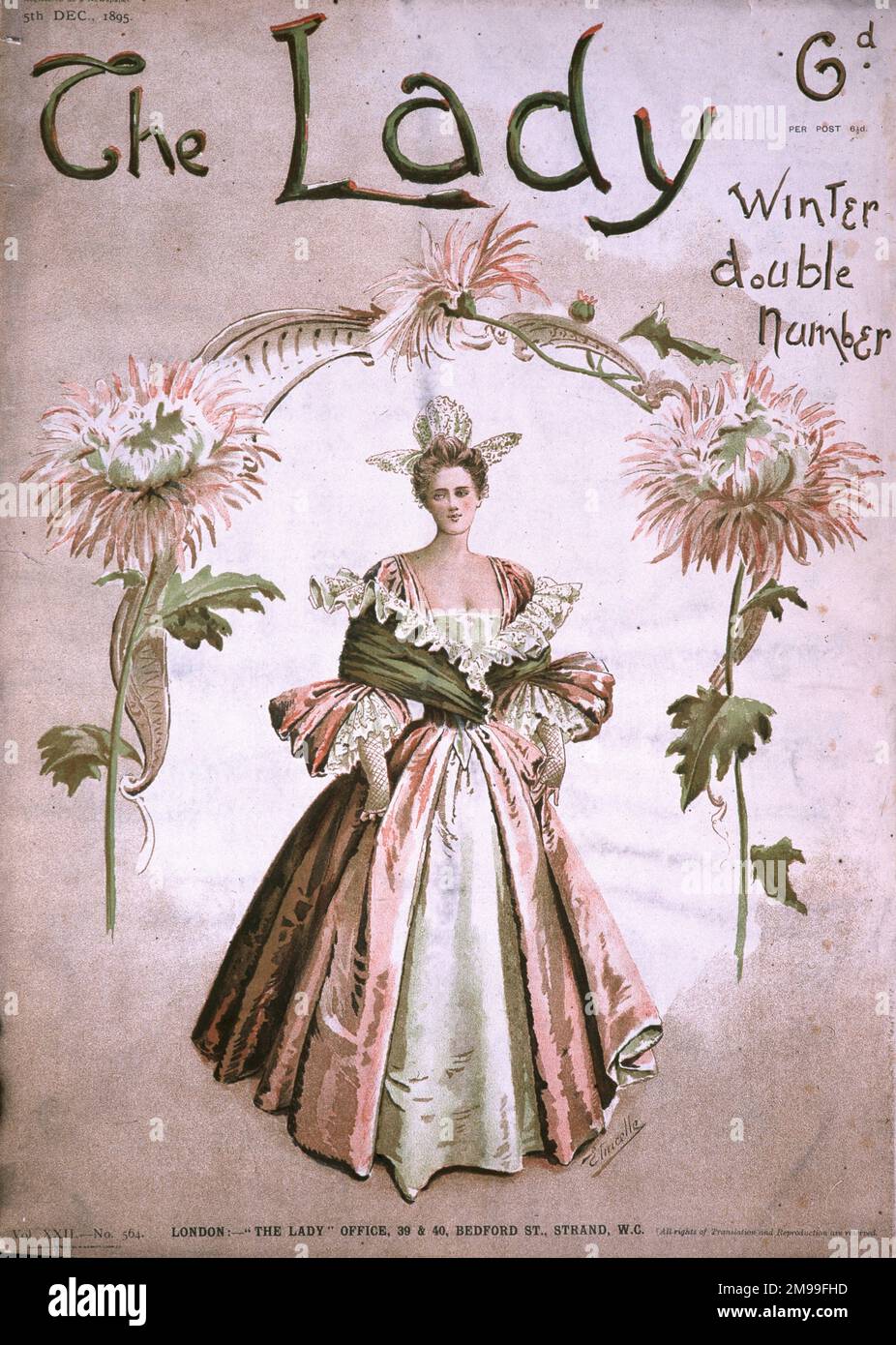 アンテイ-ク、フアツシヨン誌(The Lady、英国) The lady magazine cover hi-res stock photography and images