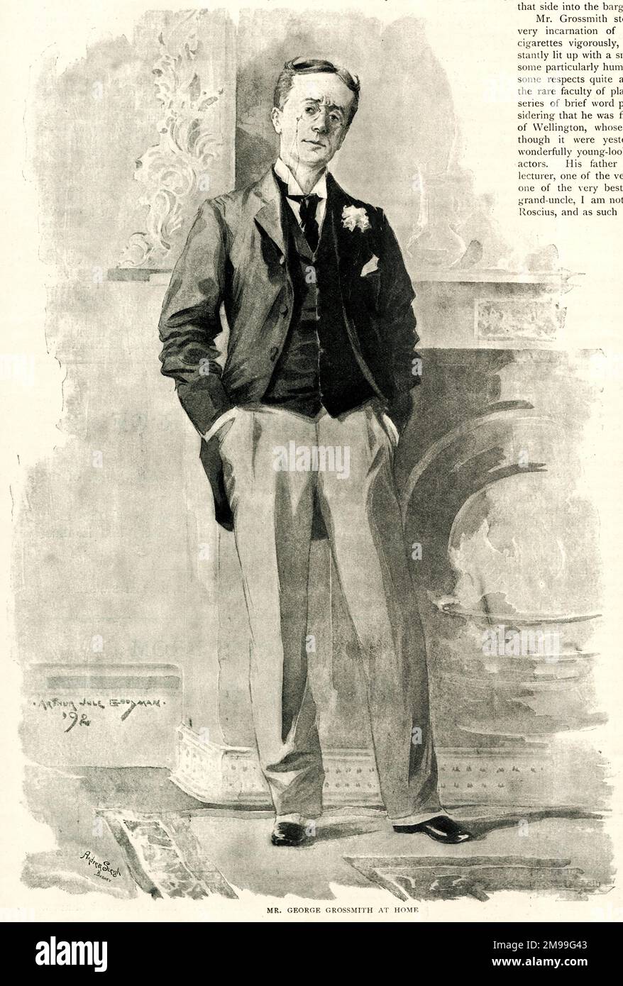 George Grossmith, Gilbert and Sullivan performer. Stock Photo