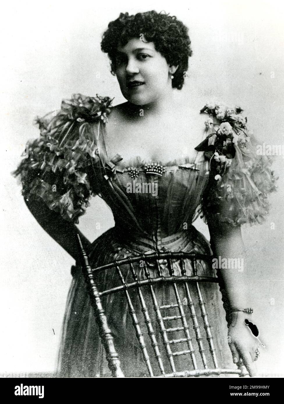 Dr Crippen's wife, Corrine 'Cora' Turner (stage name Belle Elmore, born Kunigunde Mackamotski to a German mother and a Polish-Russian father, 1873-1910). She was a would-be music hall singer. Stock Photo