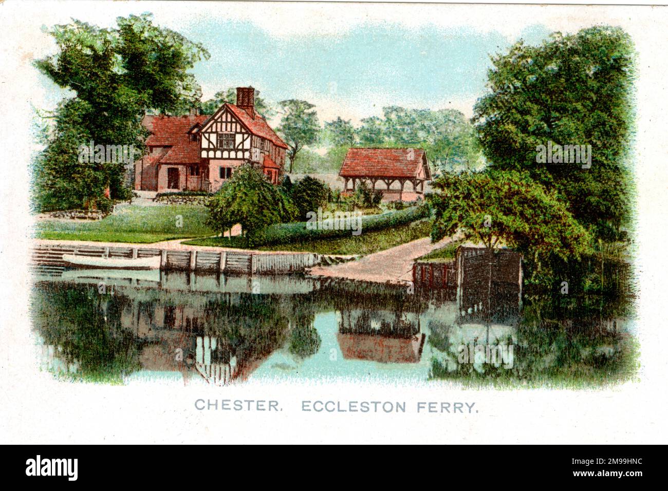 Eccleston Ferry, Chester Stock Photo Alamy