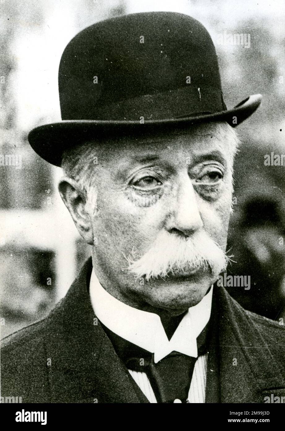 Sir Frederick Wall, secretary of the Football Association, when vast crowds proved difficult to control at the Wembley Cup Final on 28 April 1923. Stock Photo