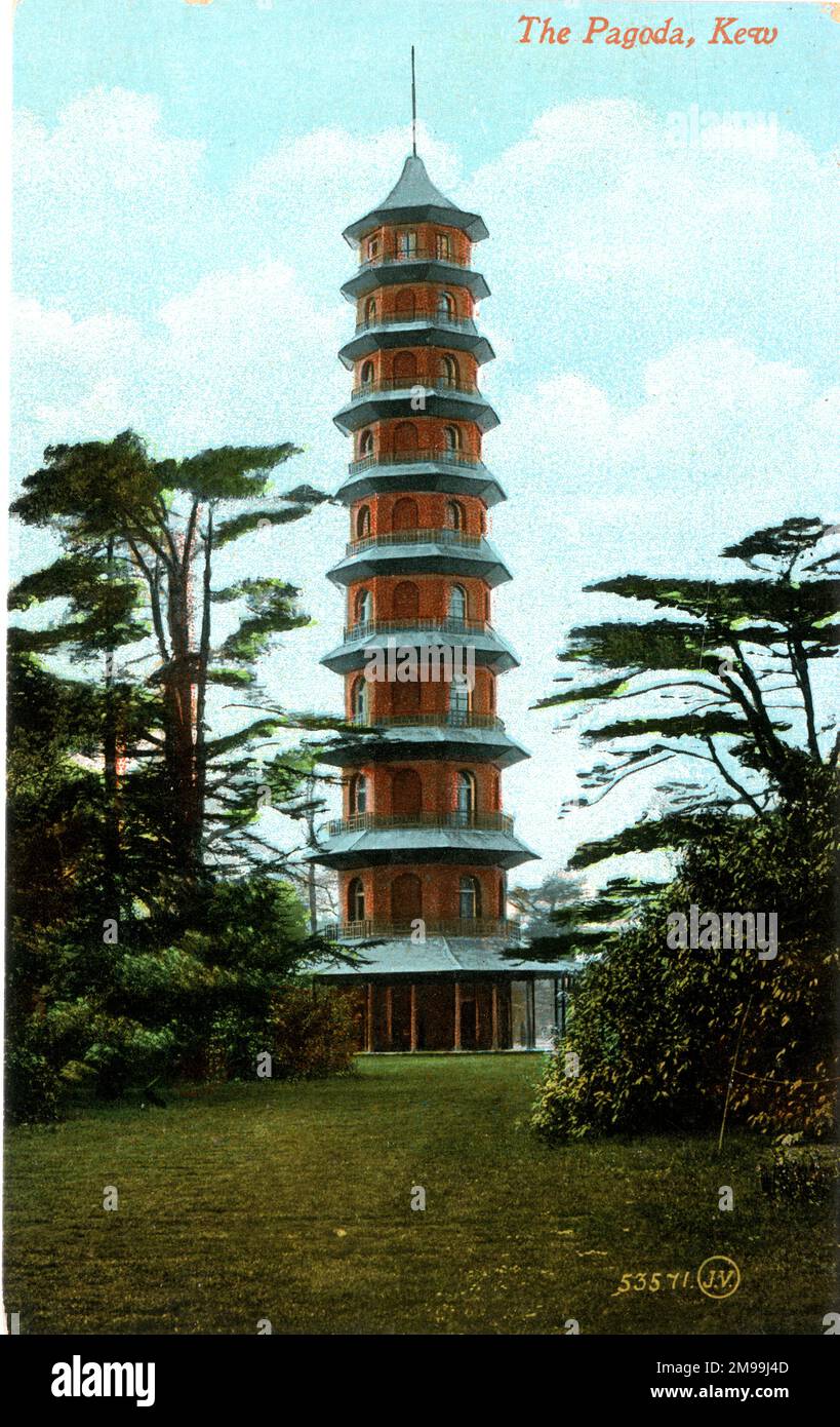 The Pagoda, Kew Gardens, SW London. Stock Photo
