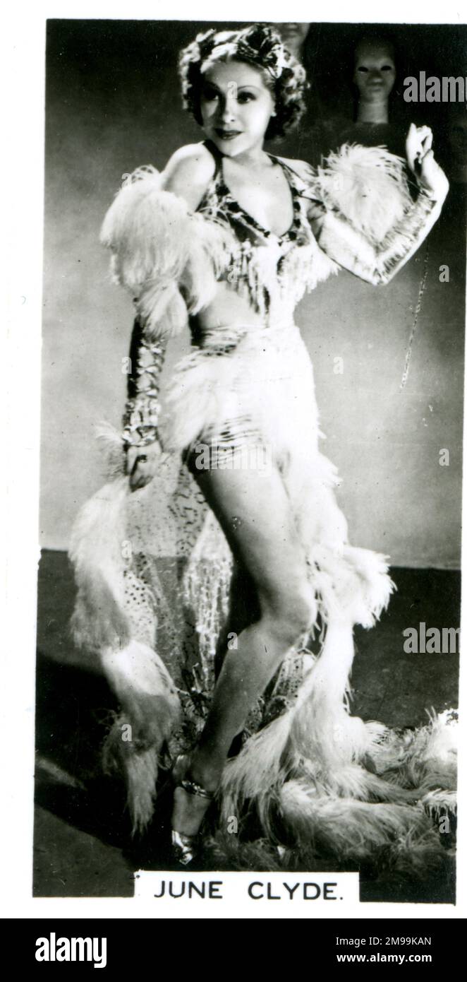 June Clyde (1909-1987), American actress, singer and dancer. Stock Photo
