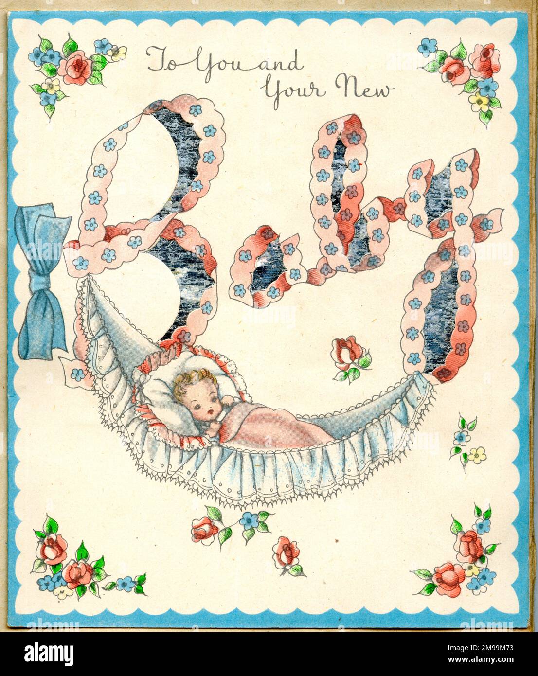 New baby card, To You and Your New Baby Stock Photo Alamy