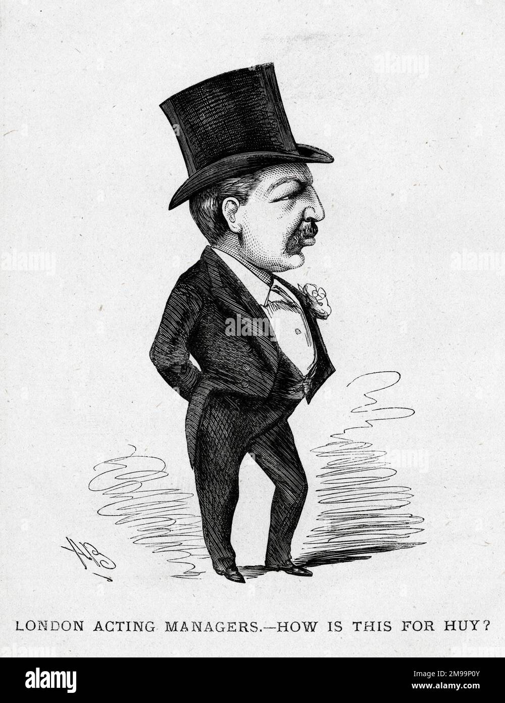 Cartoon, Acting Manager of a London Theatre - How is this for Huy Stock ...