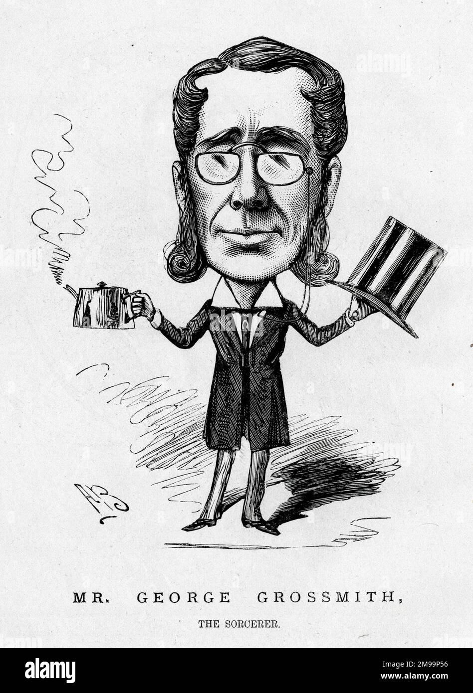 Cartoon, Grossmith in the latest Gilbert and Sullivan operetta