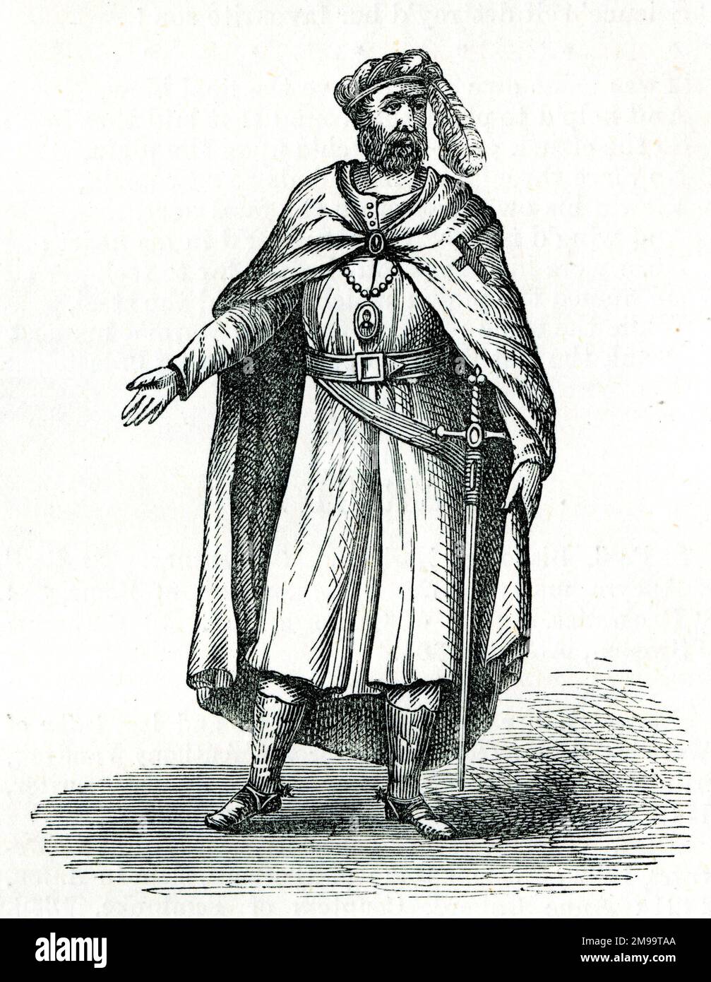 Circa 1270, The 23rd and Last Grand Master of the Knights Templar