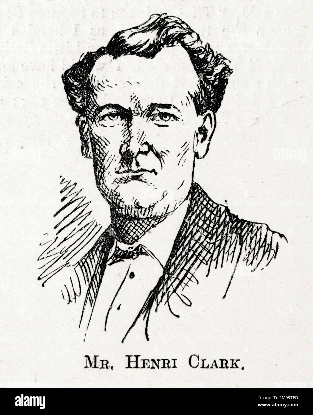 Portrait, Henri Clark, singer. Stock Photo