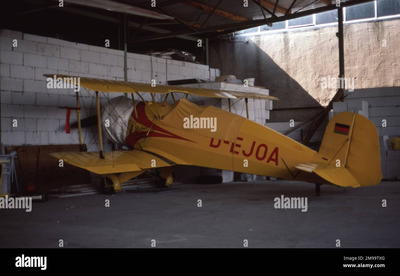 Bucker Bu 133 Jungmeister - D-EJOA at Worms. Date: 1983 Stock Photo - Alamy