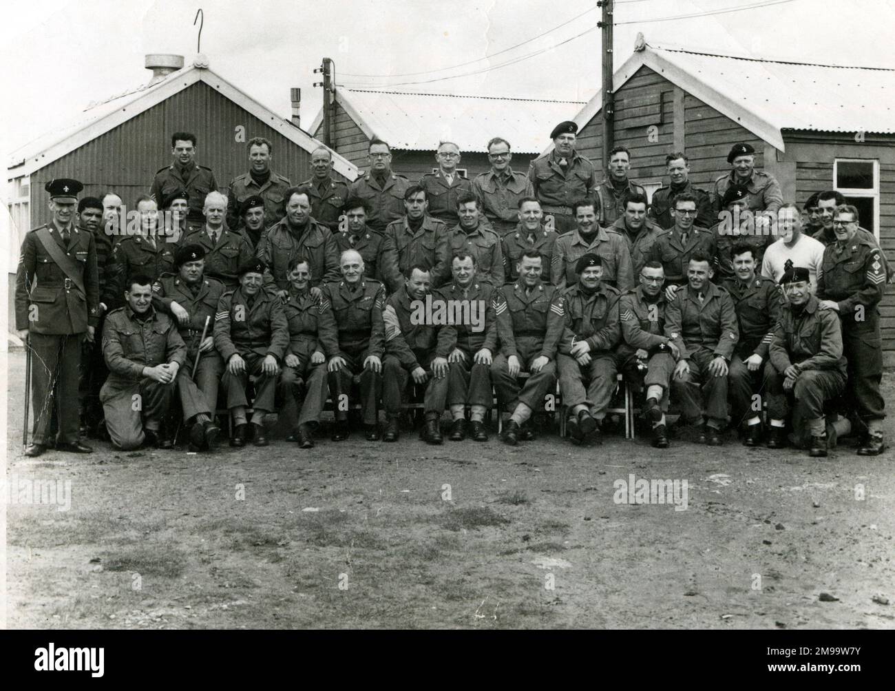 Group photo, 8th Ardwick Battalion, Territorial Army Regiment, Manchester. Stock Photo