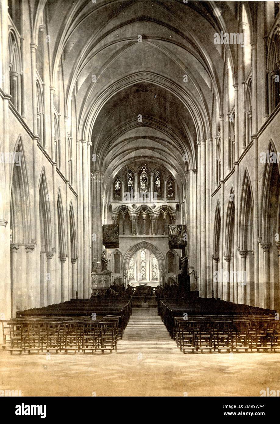 Interior, St Patrick's Cathedral, Dublin, Ireland. Stock Photo