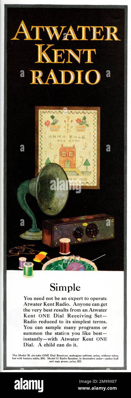 Atwater kent hi-res stock photography and images - Alamy Atwater kent hi-res stock photography and images - Alamy