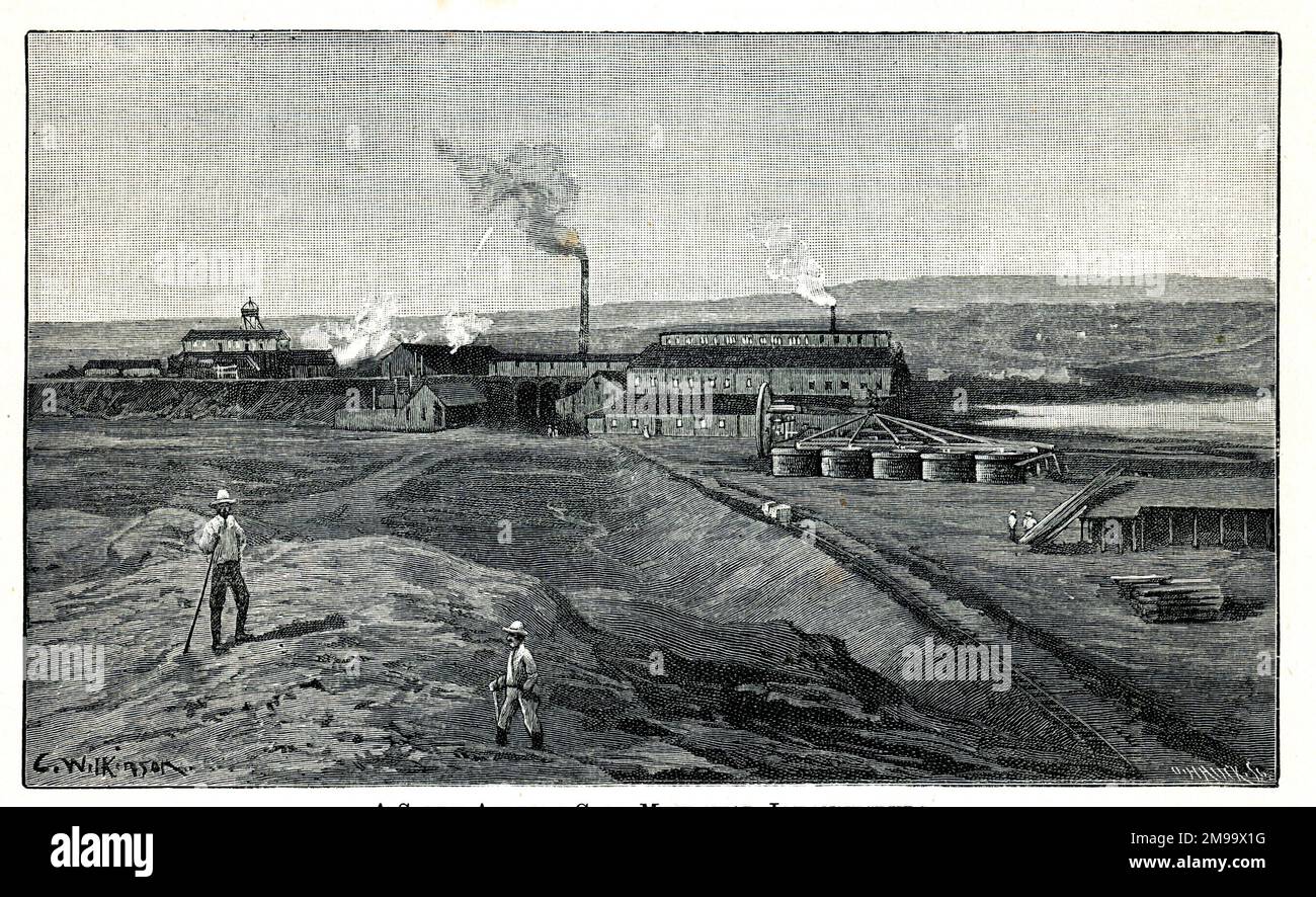 Gold Mine near Johannesburg, South Africa. Stock Photo