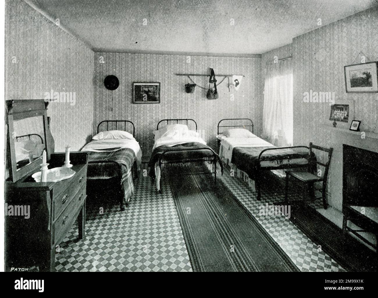 Dormitory, Laleham Lea Girls' School, Peaks Hill, Purley, Surrey. Stock Photo