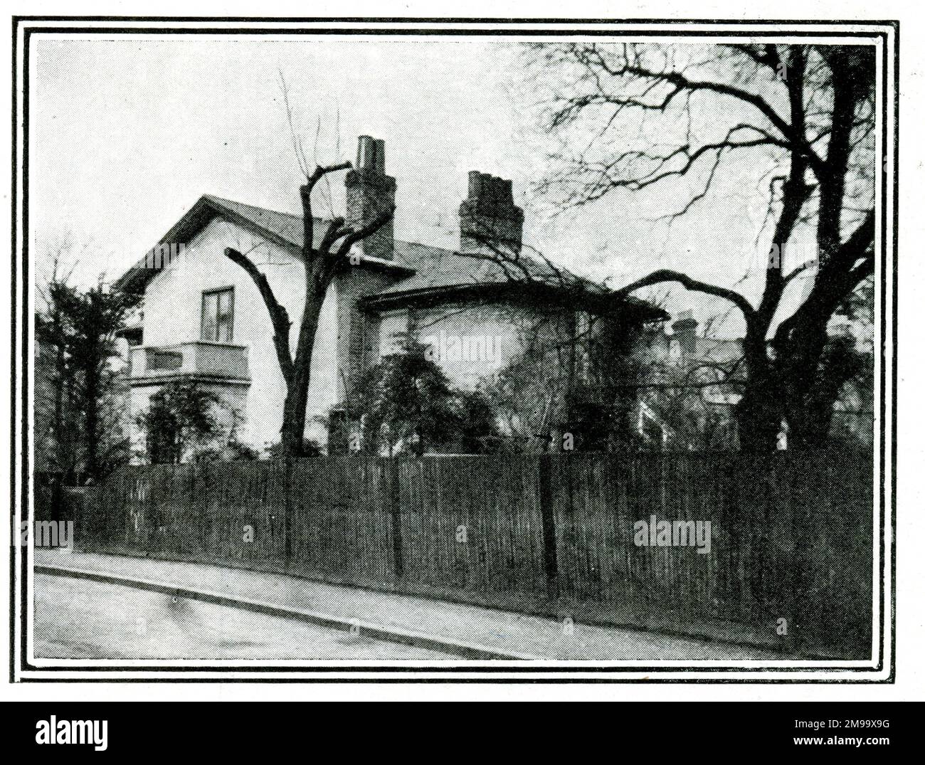 Sandy Combe Lodge, Twickenham, residence of JMW Turner between 1813 and 1826. Stock Photo