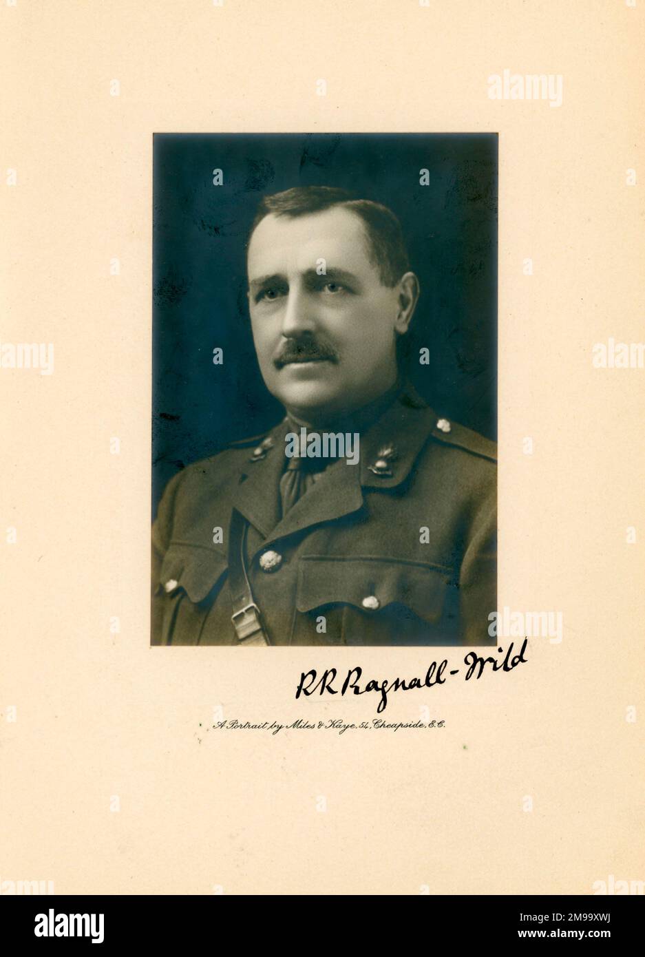 IAE President, 1917-18, Brigadier-General Ralph Kirkby Bagnall-Wild, by Miles and Kaye. Stock Photo