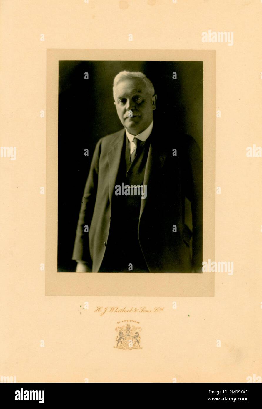 'IAE President, 1923-24, Henry George Burford, by HJ Whitlock and Sons. Stock Photo
