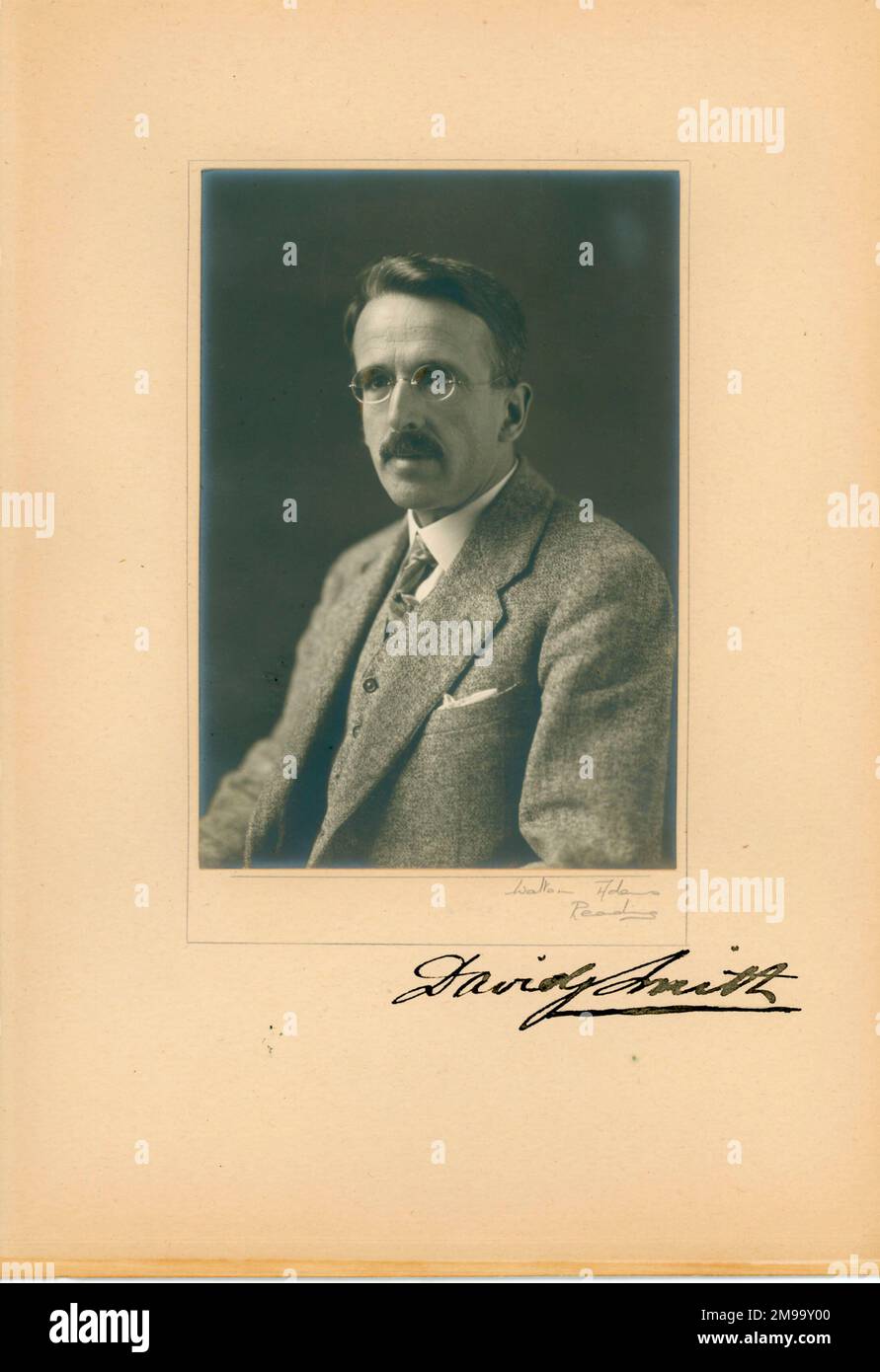 'IAE President, 1922-23, Lieutenant-Colonel David Joseph Smith, by Walton Adams and Son. Stock Photo