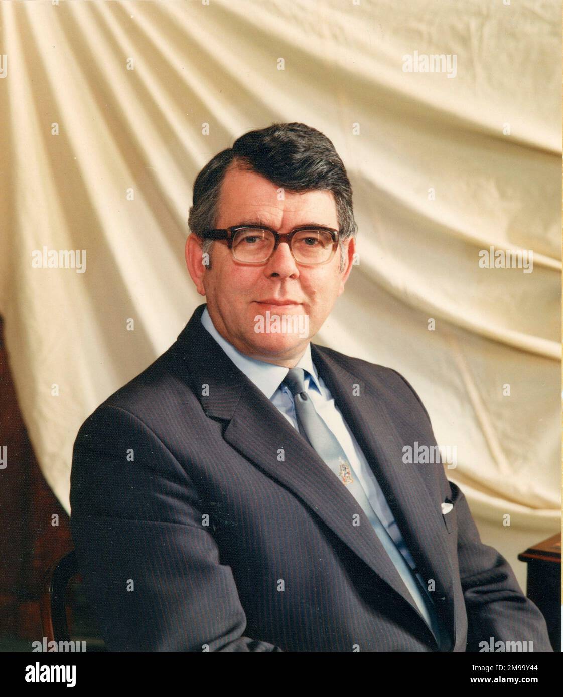 Portrait of Ronald W Mellor, IMechE Secretary, 1987-1993. Stock Photo