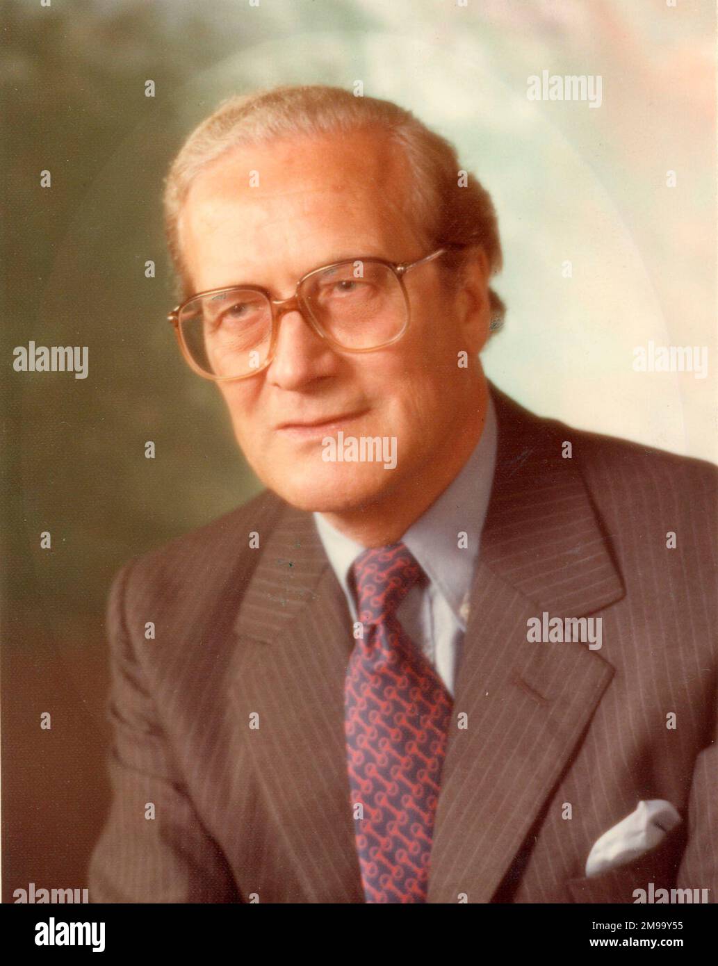 Portrait of Alex McKay, IMechE Secretary, 1976-1987. Stock Photo