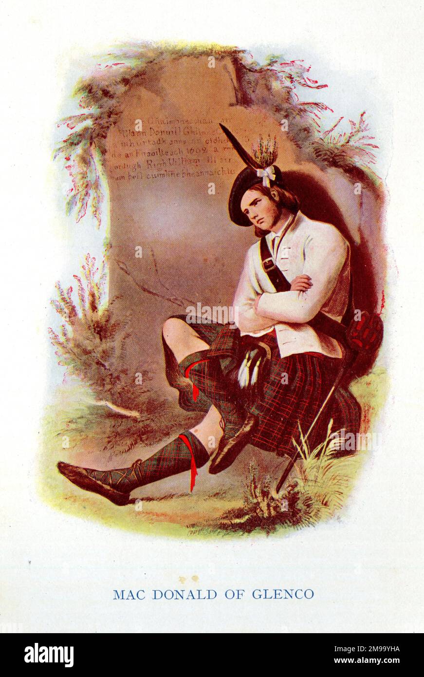 Mac Donald of Glenco, Traditional Costume Scottish Highland Clans - The Highland Clans of Scotland Vol. 1 1923 Stock Photo